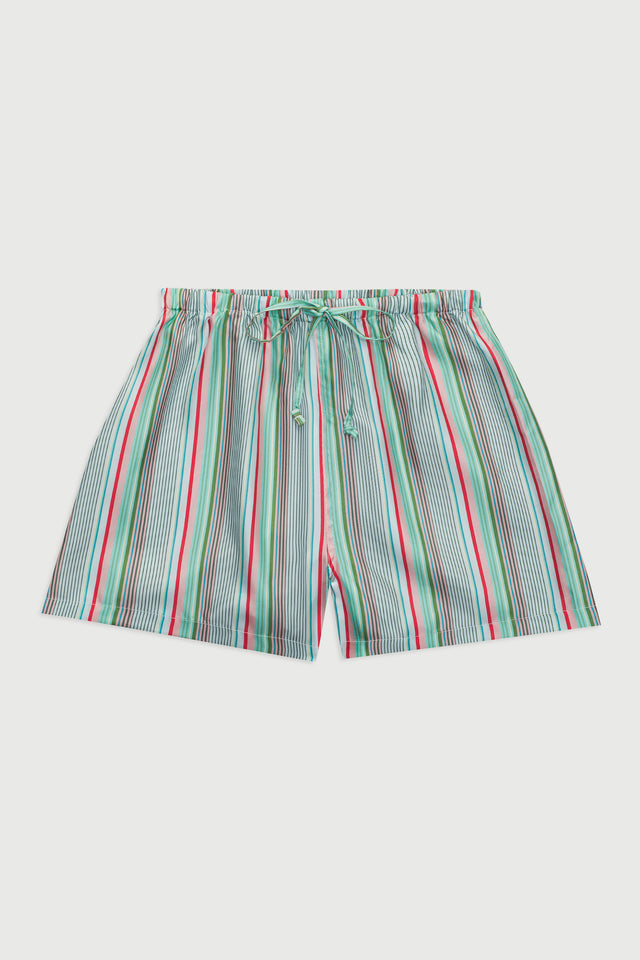 The Drawstring Short, Silk Twill